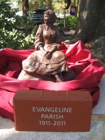 PINE PRAIRIE - The Evangeline Parish Tourism Commission Committee for The Evangeline Project is committed to offering every citizen of Evangeline Parish the opportunity to see the clay maquette (a small-scale model) of the namesake of our parish, Evangeline. <!--break-->She was sculpted by Jerry Gorum of Glenmora based on a photo of Emelie Frazer of Mamou, who won the exclusive title of Evangeline in 1955. 

The Evangeline Maquette will spend the month of August in Pine Prairie to remind residents of the up
